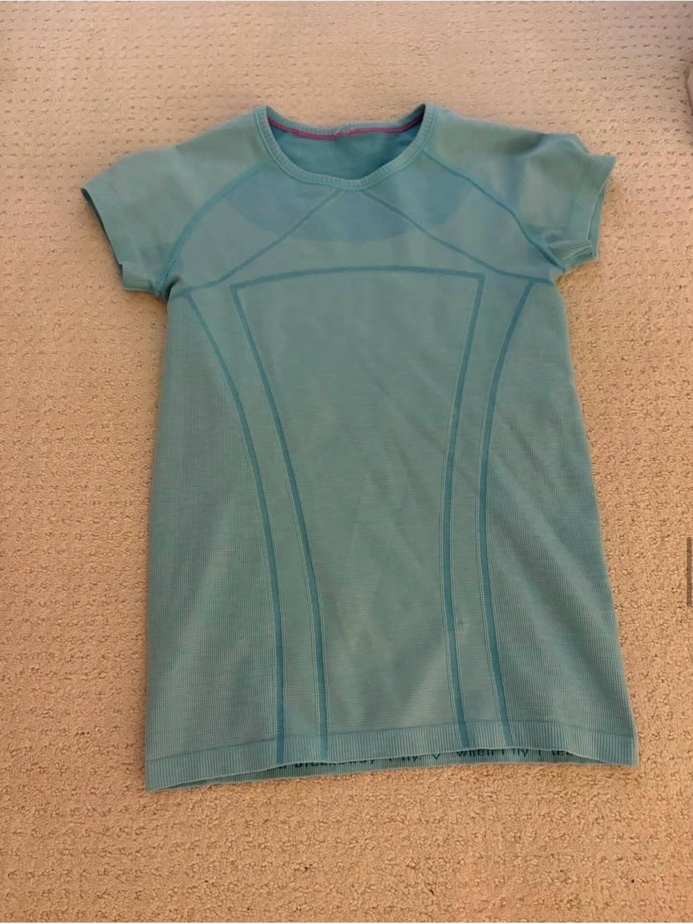 Amazon Girls Light Teal Blue Short Sleeve Athletic Tee
